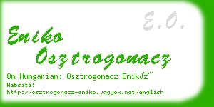 eniko osztrogonacz business card